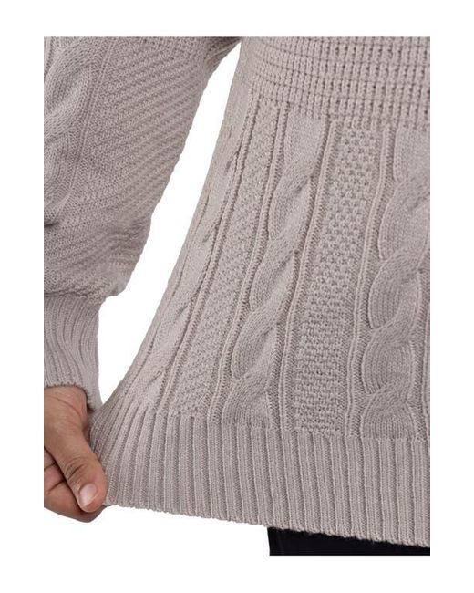 Xray Jeans Gray Mixed Knit Crewneck Pullover Sweater for men