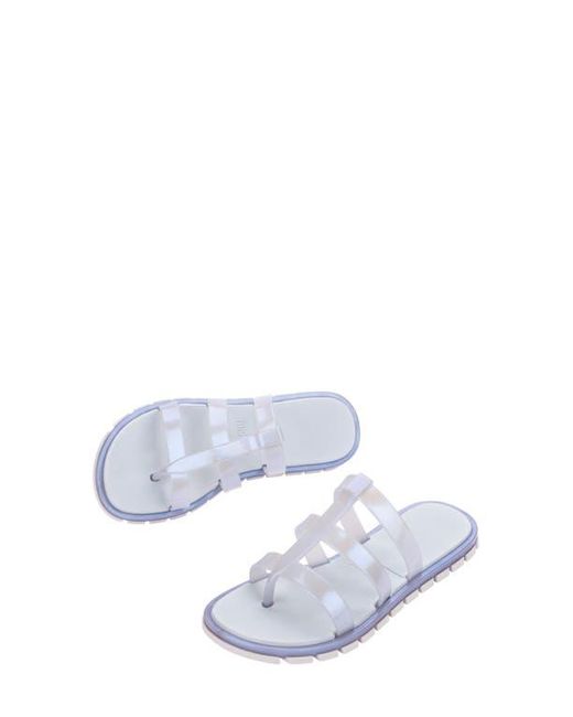 Melissa White Path Slide Sandal