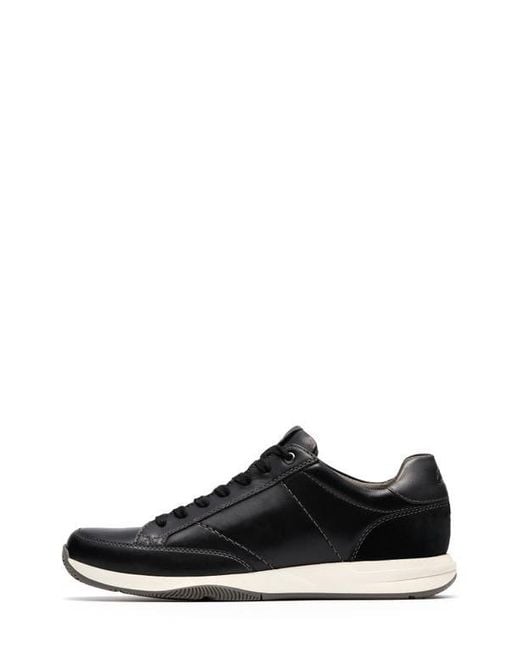 Clarks Black Townview Lace Trainers for men