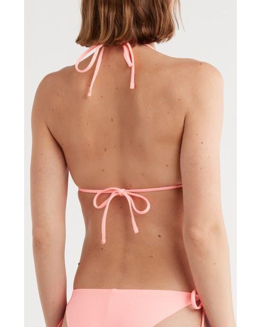 Maaji Pink Balmy Reversible Triangle Bikini Top