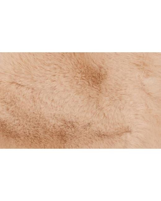 Blank NYC Natural Crop Faux Fur Jacket