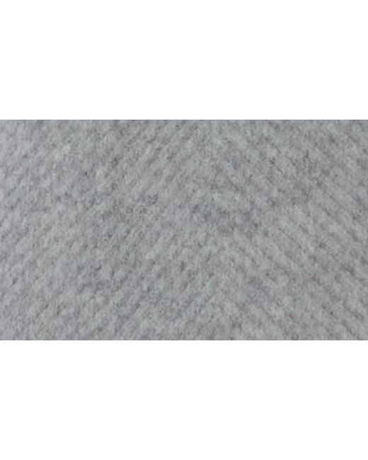 Theory Gray Chevron Belted Wool Coat