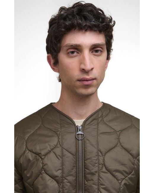 Barbour Green Re-Engineered Utility Onion Quilted Ripstop Jacket for men