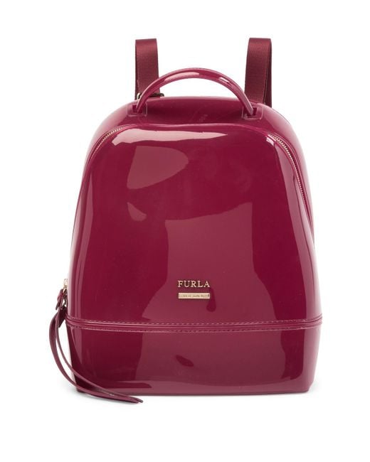 Furla Red Candy Mini Jelly Backpack