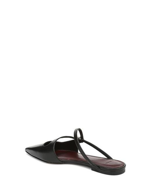 Vince Black Gilia Strappy Pointed Toe Flat Mule