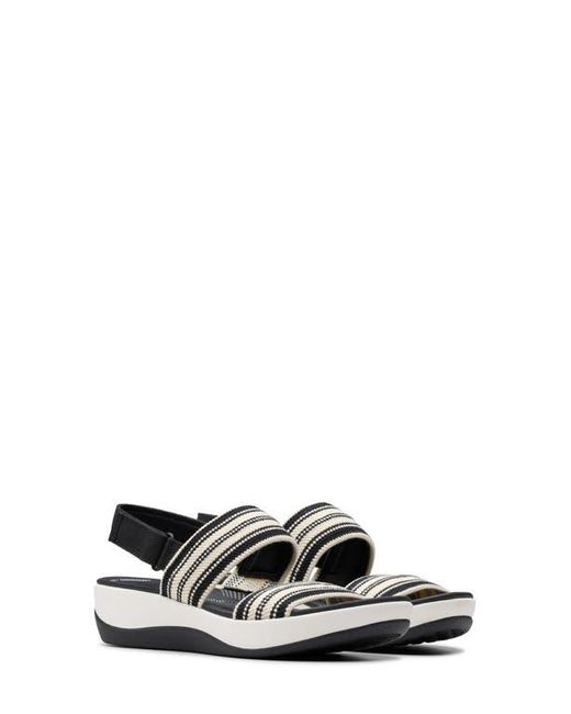 Clarks White Arla Stroll Sandal