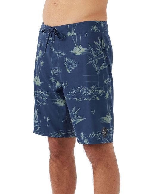 O'neill Sportswear Blue Hyperfreak Heat Hawaii 2.0 Board Shorts for men