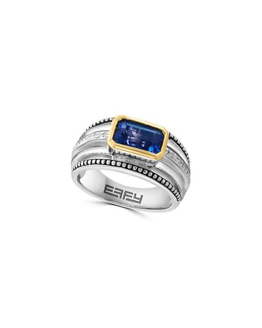 Effy Blue London Topaz & Diamond Ring