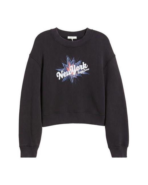 Rag & Bone Black Terry Sweatshirt