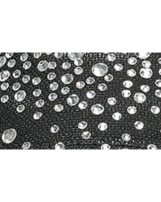 BERNESS Black Cara Rhinestone Mesh Pump