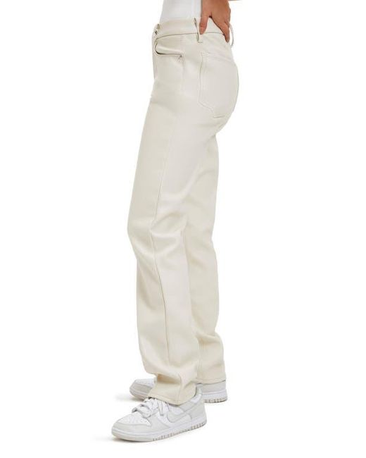 GOOD AMERICAN Natural Better Than Leather Faux Leather Good Icon Pants