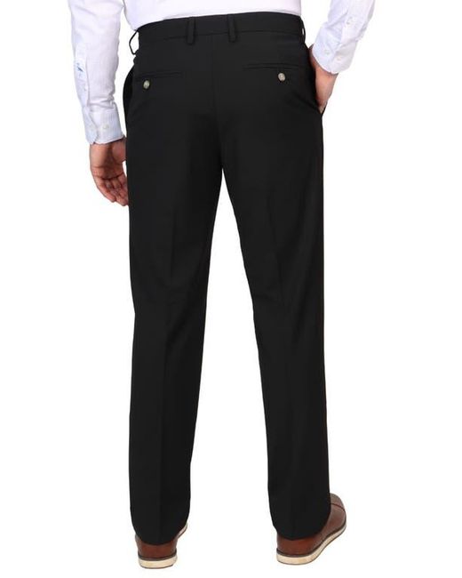 Tailorbyrd Black Tailored Performance Stretch Pants for men