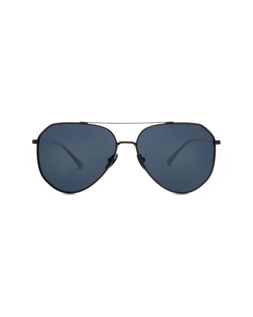 DIFF Blue Dash 61mm Aviator Sunglasses