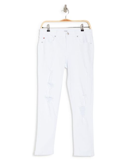 Hudson top white jeans