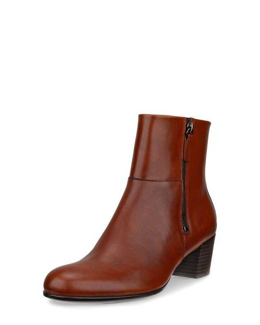 Ecco Brown Shape Mid Zip Bootie