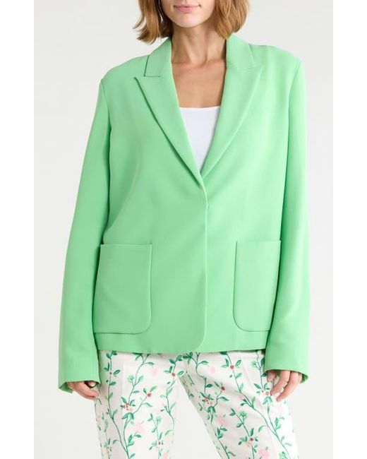Longchamp Green Single Button Jacket
