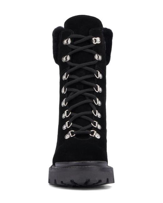 Aquatalia Black Vikki Lace-Up Boot