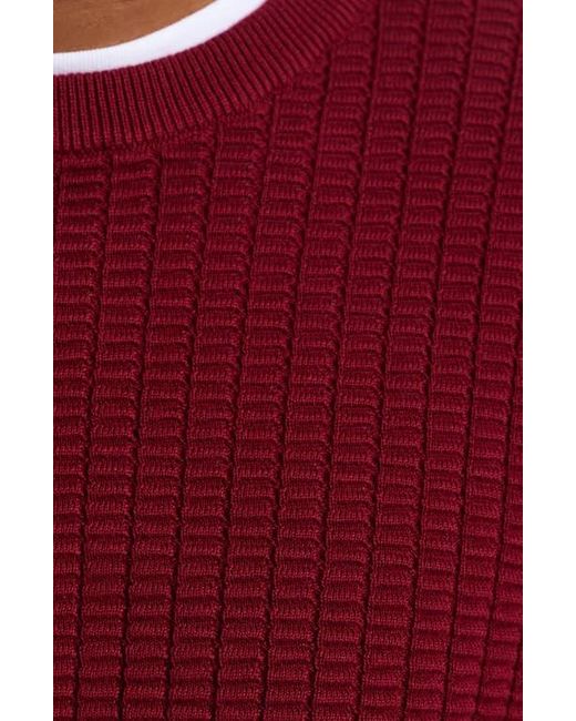Robert Graham Red Dobbs Waffle Knit Sweater for men