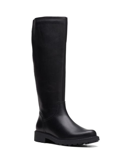 Clarks Black Orinoco Rise Knee High Boot