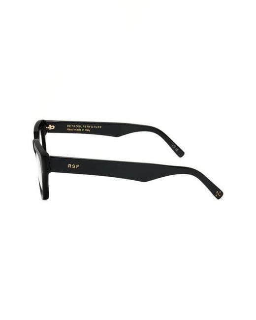 Retrosuperfuture Brown 54Mm Rectangular Reading Glasses