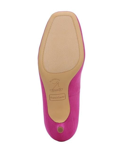 Franco Sarto Pink Linza Square Toe Pump