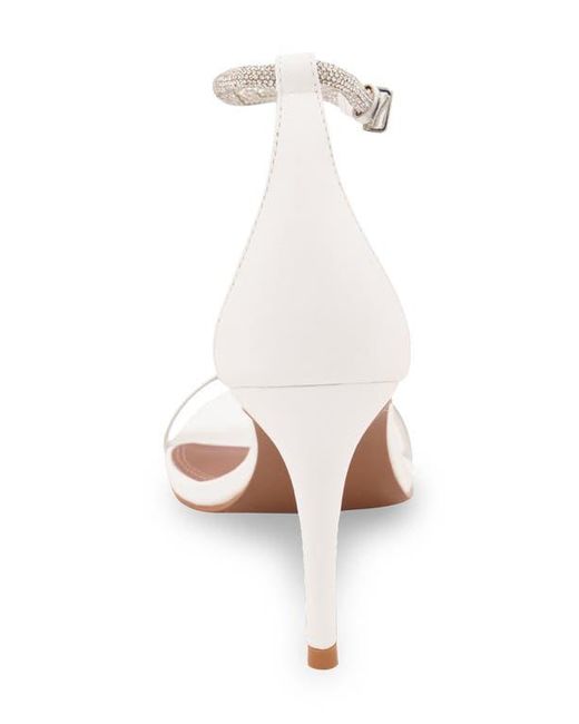 BCBGMAXAZRIA White Trinnia T-Strap Sandal