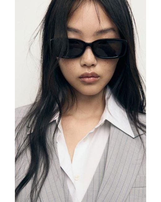 Mango Gray Pinstripe Suit Jacket