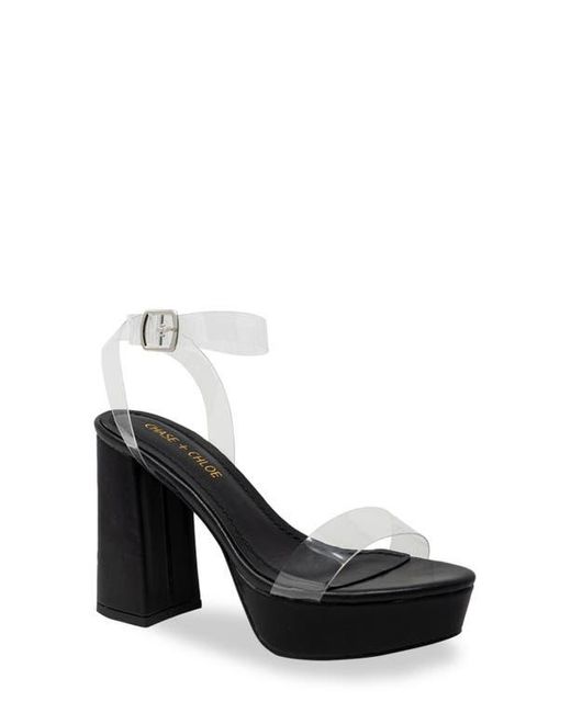 In Touch Footwear Black Hela Platform Sandal