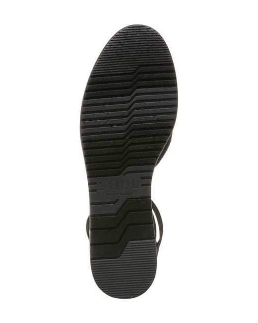 Naturalizer Black D'Orsay Wedge Flats with Ankle Tie