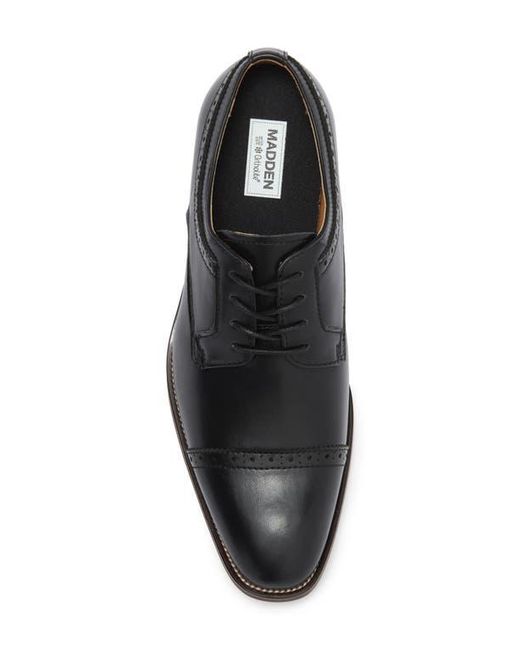 Steve Madden Black Puntic Cap Toe Derby for men