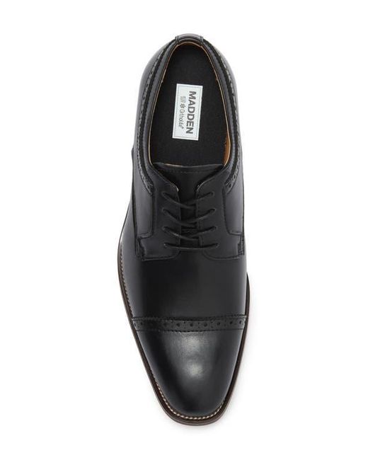 Steve Madden Black Puntic Cap Toe Derby for men