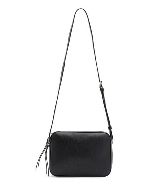 AllSaints Captain Lea Leather Square Crossbody Bag in Black Lyst
