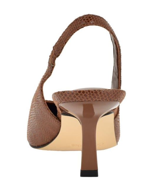 Calvin Klein Brown Chellie Pointed Toe Slingback Pump