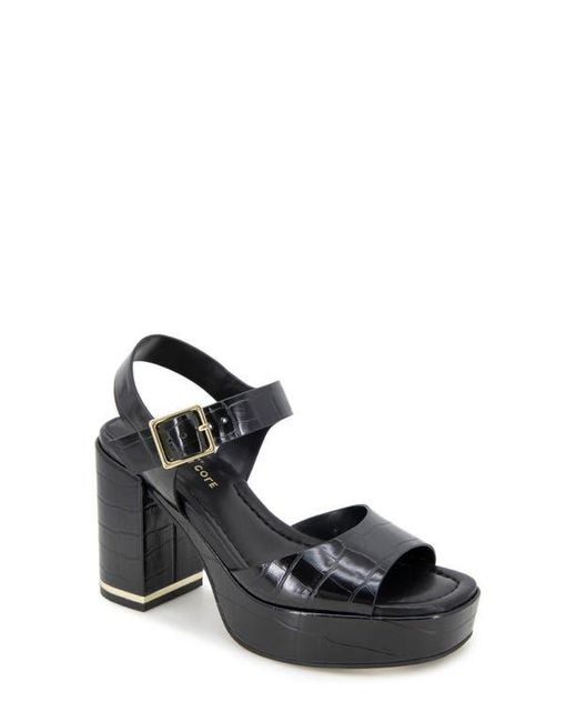 Kenneth Cole Black Darla Ankle Strap Platform Sandal