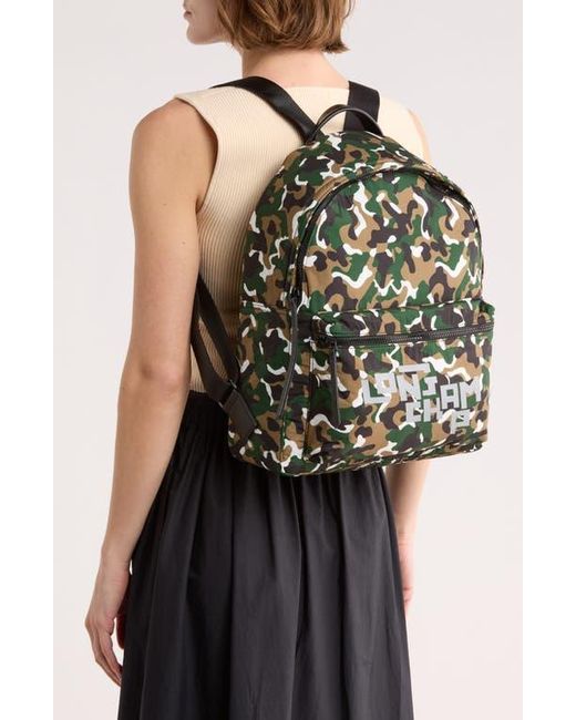 Longchamp Green Camo Backpack