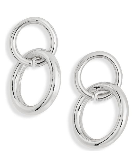 Leith Metallic Link Drop Earrings
