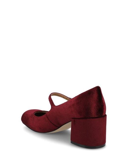 Journee Collection Brown Mary Jane Faux Leather Pumps