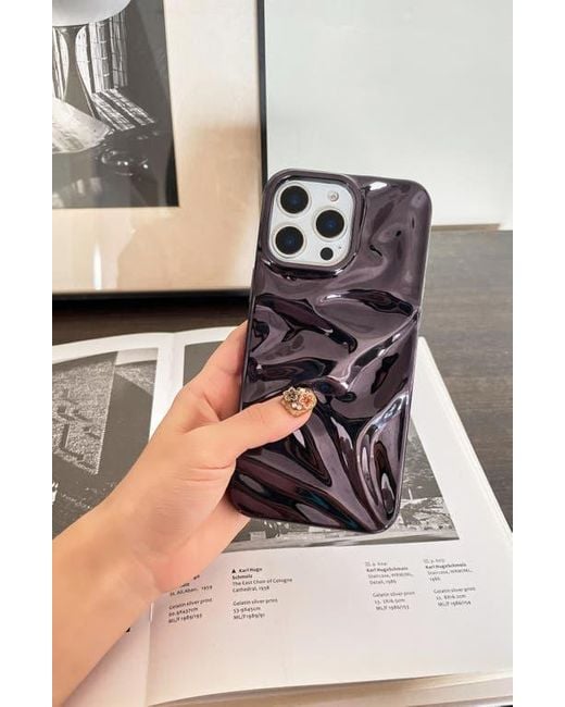 Auramma Black Crinkle Iphone 16 Pro Max Case