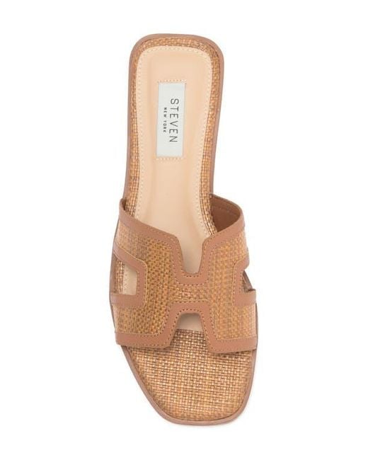 Steven New York Brown Harlien Slide Sandal