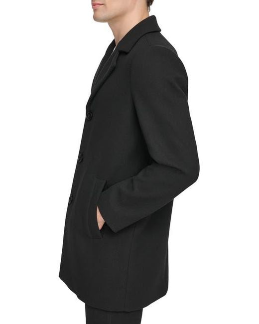 Kenneth Cole Twill Car Coat in Black for Men Lyst