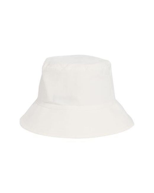 Kate Spade White Rubber Patch Bucket Hat