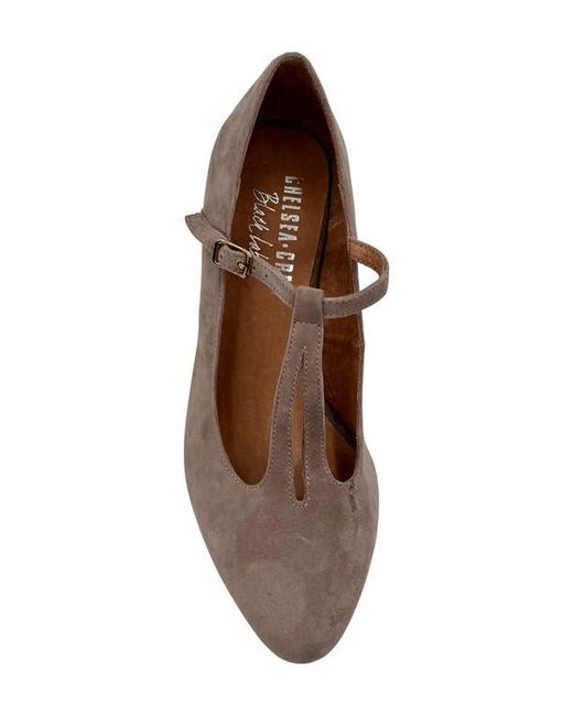 Chelsea Crew Brown Gin T-Strap Pump