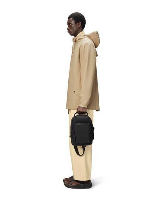 Rains Black Mini Book Daypack