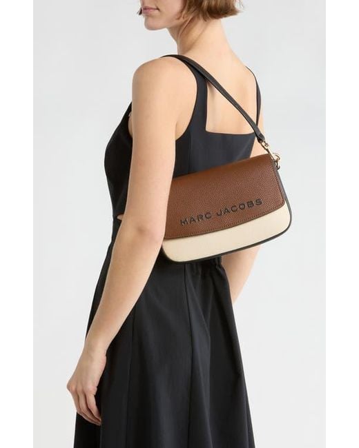 Marc Jacobs The Bold Saddle Leather Shoulder Bag in Brown | Lyst