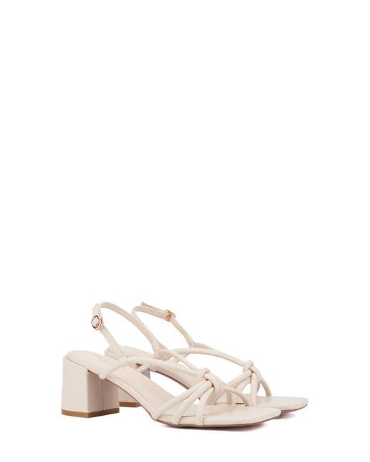 TORGEIS White Pemberly Slingback Sandal