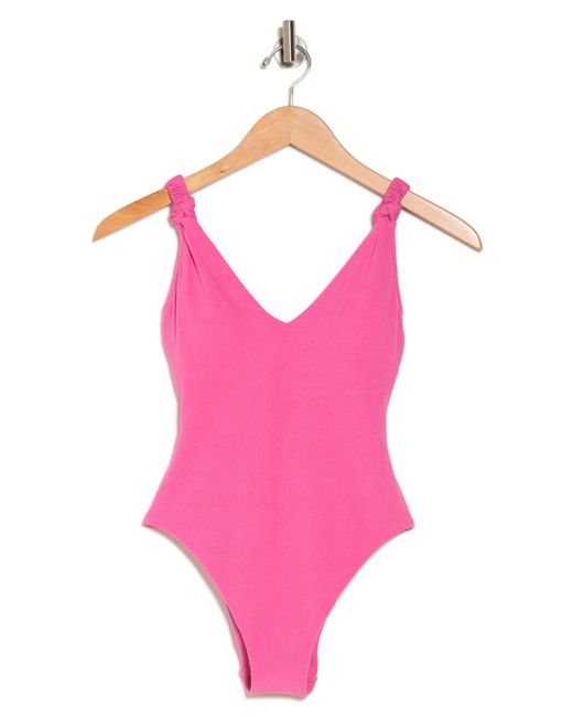 Sanctuary Pink High Leg One-piece Swimsuit