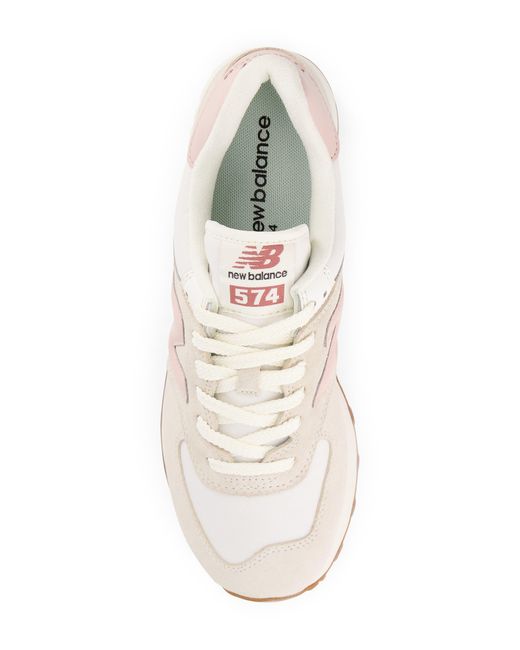 New Balance White 574 Classic Sneaker