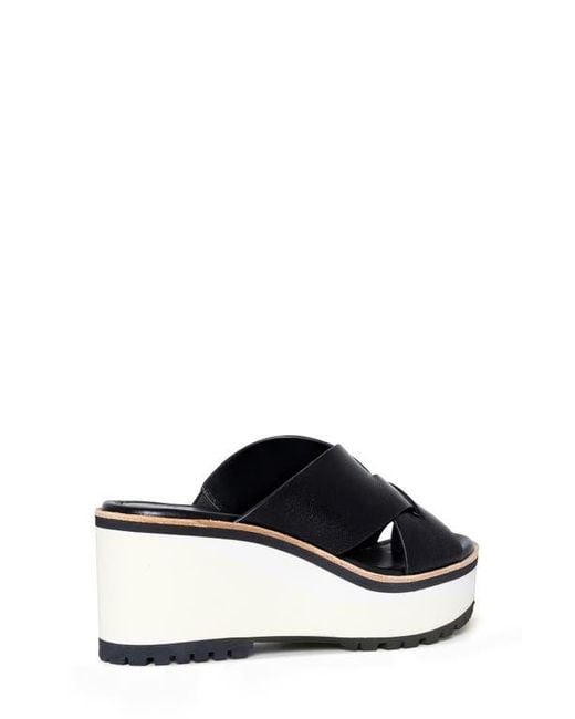 Donald J Pliner Blue Wedge Platform Sandal