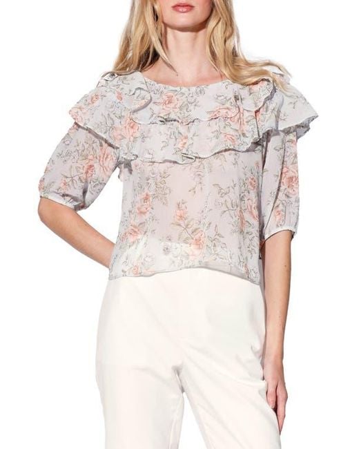 Walter Baker Multicolor Debra Ruffle Top