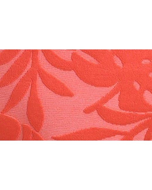 La Blanca Red Island Palm Adjustable Loop Hipster Bikini Bottoms